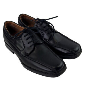 Sergio Classic Line Boys Black Leather Dress Shoes